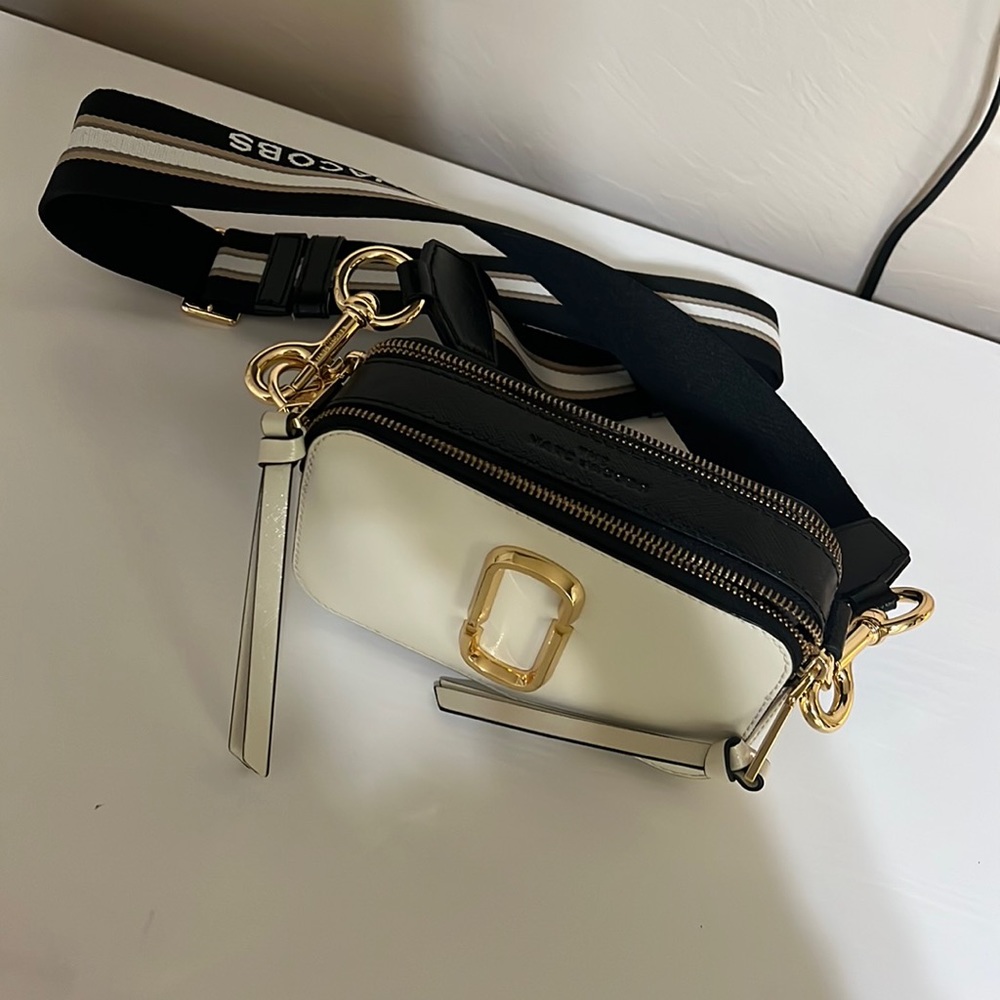 Marc Jacobs Snapshot Bag in New Cloud White Mul - With Original Box and Dust Bag